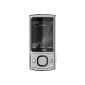 Nokia 6700 slide mobile phone (UMTS, GPRS, Bluetooth, camera with 5 MP, music player) raw aluminum (Electronics)