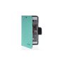 CASEPRADISE Case Leather Flip Case Wallet Protection Case Cover for Sony Xperia SP M35h Blue (1) (Wireless Phone Accessory)