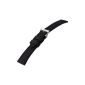 Watchband Geckota nylon Durable Nylon Sports Black 20mm (Watch)