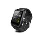 Deluxe Bluetooth Smart Watch Watch Phone Wrist Wrap for Apple iphone IOS 4 / 4S / 5 / 5C / 5S Android Samsung S2 / S3 / S4 / Note 2 / HTC Nokia Note 3 (Electronics)