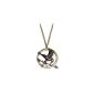The Hunger Games Mocking Jay antique bronze necklace detailed engravings Mockingjay (Jewelry)