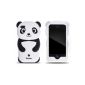 Zooky AG291 Silicone Case for iPhone 4 / 4s Black Pattern Panda (Wireless Phone Accessory)