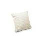 Albani 261,582 cushion cover 'Relaxing Moments Berlin', united, cream, 50 x 50 cm, soft hair, touch fur ruffled appearance