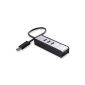 Cable Matters 3-Port SuperSpeed ​​USB 3.0 Hub with SD Card Reader Black (Personal Computers)