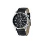 Fossil Men's Wrist Watch Analog leather black Arkitekt Dress FS4310 (clock)