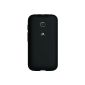 Motorola Grip Shell TPU Cover for Moto E Smartphone licorice / black (Electronics)