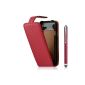 Seluxion - embossed cover shell case for Samsung Galaxy S i9000 red Stylus + Deluxe (Electronics)