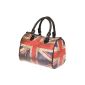 070 precious print handbag England red Shoulder Bag Shopper Bag Bowling Bag by M. Kossberg (Textiles)