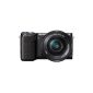 Sony NEX-5TLB Compact system camera (16.1 megapixels Exmor APS-C CMOS sensor, 7.6 cm (3 inch) LCD, Full HD, WiFi, NFC) incl. SEL-P1650 black (Electronics)