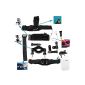 TARION 6 in 1 / Set of 13 pieces - Kit Attaching Accessories / Mounting head / wrist / Bike - Bike Racks + Head Strap + Belt + Velcro elastic strap etc.  for GoPro HD Hero 1/2/3/4 HERO 3+ (Electronics)