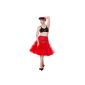 Hell Bunny Petticoat SWING LONG red / red (Textiles)