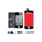 CoastCloud LCD and touchscreen glass repair for Apple Iphone 4S iPhone 4S black tools included (Electronics)