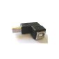 USB 2.0-angle adapter type B connector + female connector (Electronics)