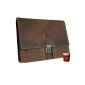 Baron of MALTZAHN briefcase Collegemappe Businessbag SEMMELWEIS brown Grassland leather (textiles)