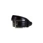 Pierre Cardin Belt Leather Belt Men's Belts Shortenable Black (Textiles)
