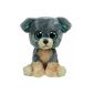 Ty 7136910 - Scraps Buddy Large Dog Beanie Boos, gray / beige 21.5 cm (toys)