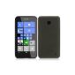 Shell Ultra Fine Flex Gel TPU for Nokia Lumia 630/635 - Clear Matte Collection - Black - by PrimaCase (Electronics)