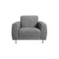 Max Winzer 27611100 Halifax chair coarse textured fabric, gray (household goods)