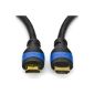 deleyCON 5m HDMI cable HDMI 2.0 / 1.4a compatible with high-speed Ethernet (Neuster Standard) ARC 3D 4K Ultra HD (1080p / 2160p) (Electronics)