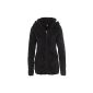 Sublevel Ladies teddy fleece jacket high collar gray black (Textiles)