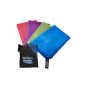 Microfiber Towel 130cm x 80cm - Packtowl / camping / yoga / sports towels - Microfibre travel towel (Blue / Blue) (Equipment)