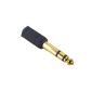 Hama Adapter (6.3mm Stereo Jack to 3.5mm Jack Socket Stereo) (Accessories)
