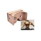 Google Cardboard COUGAR® DIY cardboard Virtual Reality 3D glasses with NFC for iPhone, Google Nexus 6, Samsung mobile phones and any other smartphone with 4-7 inch screen (electronics)