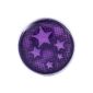 Morella Ladies Click-button pushbutton star purple (jewelery)