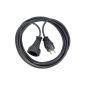 Brennenstuhl quality plastic extension cable 10m black, 1165460 (tool)