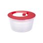 EMSA 505089 BASIC Salad spinner, translucent red / white (household goods)