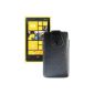 Original Suncase pocket for / Nokia Lumia 630 / Leather Case Mobile Phone Case Leather Case Cover Case Cover / in full grain black (Electronics)