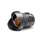Walimex Pro 8mm 1: 3.5 Fisheye II DSLR lens (removable lens hood, IF) for Canon EF-S lens mount black (Accessories)