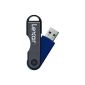 Lexar JumpDrive TwistTurn USB 2.0 Flash Drive 8GB Black / Blue LJDTT8GBABEU (Accessory)
