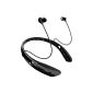 deleyCON SOUND TERS Active Bluetooth In-Ear Headphones / Headset Earphone [Black] Stereo - with throat / neck control (Personal Computers)