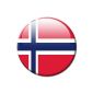 Countries Flag Magnet Kingdom of Norway, Kongeriket Norge / Noreg Ø 5 cm
