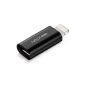 deleyCON [Apple MFI certified] micro USB to Lightning Adapter / sync / charging function - Black - microUSB jack to 8-pin Lightning connector - for Apple iPhone 6 Plus / 6 / 5s / 5c / 5, iPad Air / Mini / Mini 2, iPad 4 / 3, iPod touch 5th, iPod nano 7th generation (electronic)
