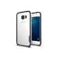 Spigen ® protective sleeve Samsung Galaxy S6 Case NEO HYBRID EX [Double protective layer] - Case Samsung Galaxy S6 / SVI, BUMPER STYLE Cover - Satin Silver [Satin Silver - SGP11442] (optional)
