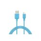 EZOPower Micro USB Sync Data Transfer Cable - 2 meters / Blue (Wireless Phone Accessory)