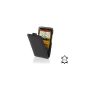 Goodstyle exclusive leather case for HTC One X hinged UltraSlim Genuine Leather Black (Electronics)
