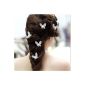 HITOP retro ladies Greek sweet elegant butterfly pearl bob hairpin refined Hair Accessories Headband Headwrap hairband hair band hair jewelry forehead jewelry wedding High Quality (jewelry)