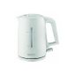 Krups BW2441 kettle Pro Aroma, 1.6 L, 2.400 W with illuminated on / off switch, white (household goods)