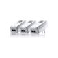 devolo 9137 - Pack of 3 PLC adapters (duo dLAN 500 + Network Kit): 2-port Fast Ethernet / integrated telephone socket (Personal Computers)