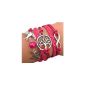 Infinity bracelet Tree of Life and Pearl Dove / Infinity / One Direction / Karma - Pink / Silver