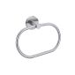 Never again drilling MO207 Moon towel ring, 18.5 x 5 x 12.5, chrome, included - Mounting Technology (household goods)