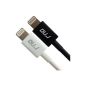 RND Apple Certified Cable 2x 8-pin Lightning to USB cable (1 m / black / white) iPhone (6/6 Plus / 5 / 5S / 5C), iPad (Air / Mini), iPod Touch (Wireless Phone Accessory)