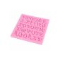 letters mold Silicone baking sugar cake pastry decoration (Kitchen)