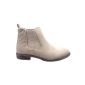 Sopily - Shoe boot mode Chelsea Ankle Boots Low boots Montante women Quilted Talon block 3 CM - textile Interior - Beige (Clothing)