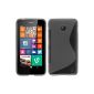 Silicone Case for Nokia Lumia 630 - S-style gray - Cover PhoneNatic ​​Cover + Protector (Electronics)