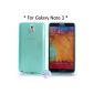 Arbalest (R) - Turquoise Jelly Series TPU Silicone Protective Case for Samsung Galaxy Note 3 N9000 N9002 N9005 III Smartphone Gift Arbalest screen protection film for Samsung Galaxy Note 3 & Arbalest cleaning cloth (Electronics)