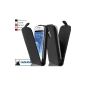 Cadorabo ®!  Samsung Galaxy S3 Mini I8190 Leather Flip Case Cover Black (Personal Computers)